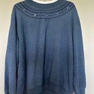 Elegant Blue Women's Sweater